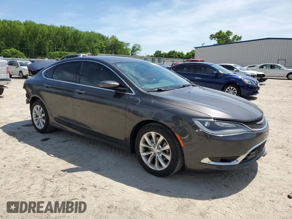 2015 Chrysler 200 C with VIN 1C3CCCCB7FN681230, listed as a Copart auction lot 54155555 with 129,652 mi miles and Clean Title. Bid and sale history available at carsss.com. Image 4.