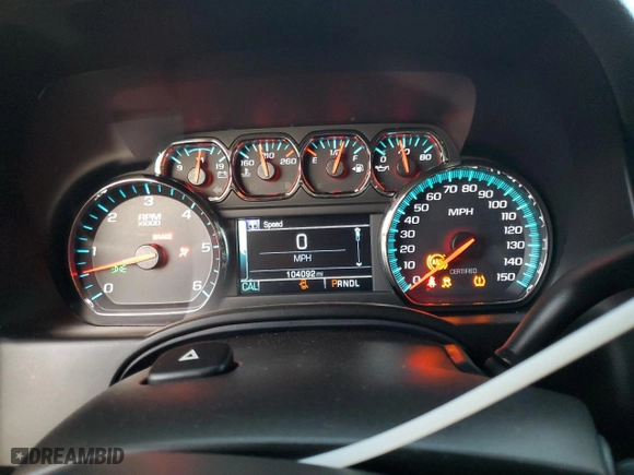 2019 Chevrolet Tahoe Commercial with VIN 1GNLCDEC2KR241479, listed as a Copart auction lot 83676744 with 104,092 mi miles and Salvage Title. Bid and sale history available at carsss.com. Image 9.