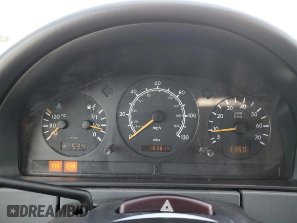 1998 Mercedes-Benz M-Class with VIN 4JGAB54E7WA041547, listed as a Copart auction lot 42334655 with 183,814 mi miles and Salvage Title. Bid and sale history available at carsss.com. Image 9.