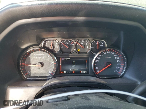 2015 GMC Sierra 1500 SLT with VIN 3GTU2VEC0FG365407, listed as a Copart auction lot 49766005 with 189,496 mi miles and Salvage Title. Bid and sale history available at DreamBid. Image 9.