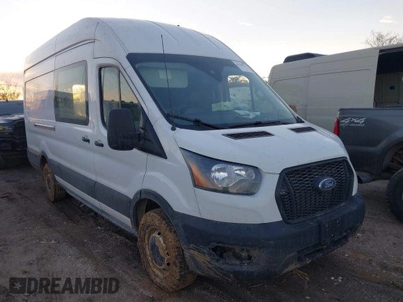 2023 Ford Transit Cargo z VIN 1FTBR3X89PKA82787, wystawiony jako IAAI lot #41330722 z przebiegiem 76 536 mil mil oraz . Historia ofert i sprzedaży dostępna na DreamBid. Obrazek 1.