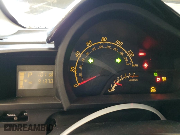 2012 Scion iQ with VIN JTNJJXB07CJ018013, listed as a Copart auction lot 57101085 with 91,370 mi miles and Non repairable. Bid and sale history available at DreamBid. Image 9.