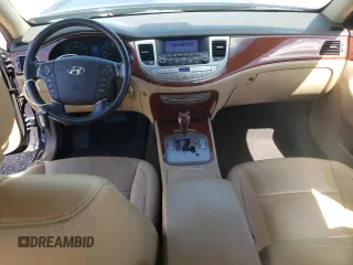 2013 Hyundai Genesis 3.8L with VIN KMHGC4DDXDU235932, listed as a Copart auction lot 57728705 with 140,778 mi miles and Salvage title. Bid and sale history available at DreamBid. Image 8.