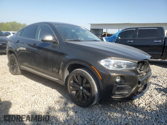 2016 BMW X6 xDrive35i with VIN 5UXKU2C59G0N83077, listed as a Copart auction lot 51334615 with 43,367 mi miles and Salvage Title. Bid and sale history available at carsss.com. Image 4.