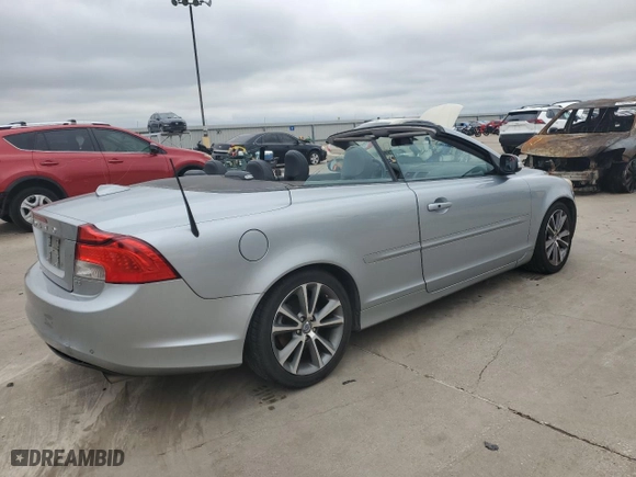 2011 Volvo C70 with VIN YV1672MC4BJ107579, listed as a Copart auction lot 72791454 with 151,999 mi miles and Salvage Title. Bid and sale history available at carsss.com. Image 3.