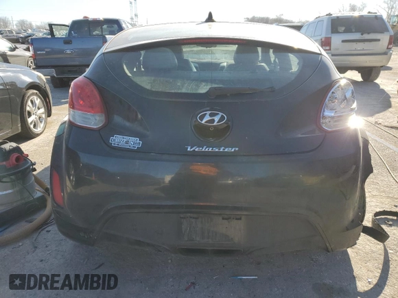 2012 Hyundai Veloster w/Red Int with VIN KMHTC6AD5CU030242, listed as a Copart auction lot 83016604 with 142,555 mi miles and Salvage title. Bid and sale history available at DreamBid. Image 6.