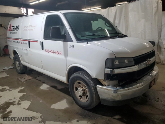 2017 Chevrolet Express Cargo Van with VIN 1GCWGAFF1H1286924, listed as a Copart auction lot 50356195 with 406,734 mi miles and Clean Title. Bid and sale history available at carsss.com. Image 4.