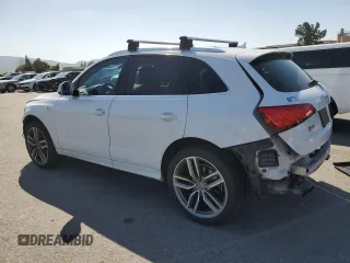 2014 Audi SQ5 Premium Plus with VIN WA1CGAFP2EA034858, listed as a Copart auction lot 53481924 with 107,632 mi miles and Salvage Title. Bid and sale history available at carsss.com. Image 2.