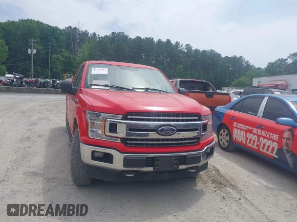 2018 Ford F-150 XL with VIN 1FTFX1E59JFB49943, listed as a IAAI auction lot 42291932 with 164,178 mi miles and . Bid and sale history available at DreamBid. Image 12.
