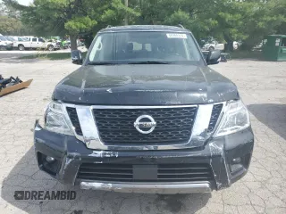 2019 Nissan Armada SV with VIN JN8AY2NC7K9585626, listed as a Copart auction lot 68288314 with 137,257 mi miles and Salvage Title. Bid and sale history available at carsss.com. Image 5.