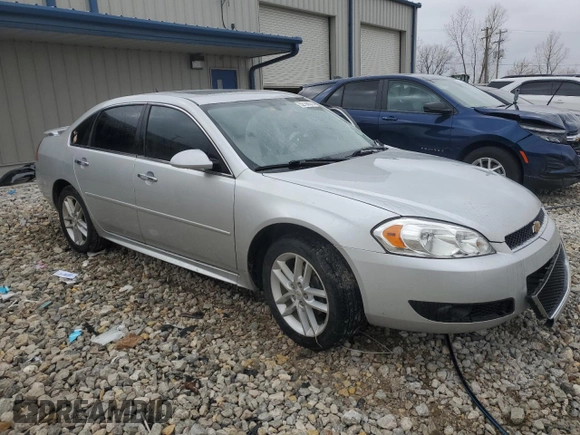 2014 Chevrolet Impala LTZ with VIN 2G1WC5E33E1166602, listed as a Copart auction lot 52108575 with 124,477 mi miles and Clean Title. Bid and sale history available at DreamBid. Image 4.