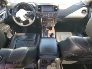 2017 Nissan Pathfinder Platinum with VIN 5N1DR2MN6HC619281, listed as a Copart auction lot 50221005 with 141,719 mi miles and Salvage title. Bid and sale history available at DreamBid. Image 8.