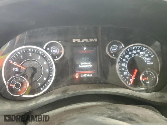 2020 Ram 2500 Tradesman with VIN 3C6UR5HJ7LG178299, listed as a Copart auction lot 71006404 with 214,734 mi miles and Salvage Title. Bid and sale history available at carsss.com. Image 9.