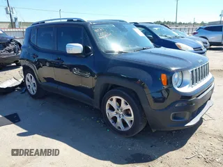 2017 Jeep Renegade Limited with VIN ZACCJADB1HPE51374, listed as a IAAI auction lot 41758004 with 134,274 mi miles and . Bid and sale history available at DreamBid. Image 1.