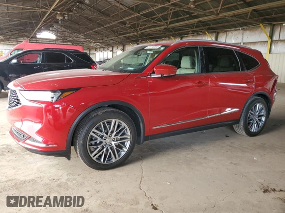 2024 Acura MDX Advance with VIN 5J8YE1H89RL017218, listed as a Copart auction lot 51712035 with 21,906 mi miles and Salvage title. Bid and sale history available at DreamBid. Image 1.