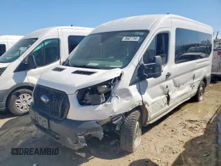 2022 Ford Transit Passenger XL z VIN 1FDAX2C81NKA36641, wystawiony jako Copart lot #86621764 z przebiegiem Nie podano mil oraz Szkoda całkowita • Salvage title. Historia ofert i sprzedaży dostępna na DreamBid. Obrazek 1.