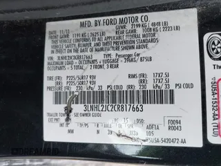 2012 Lincoln MKZ with VIN 3LNHL2JC2CR817663, listed as a IAAI auction lot 41206558 with 68,973 mi miles and . Bid and sale history available at carsss.com. Image 9.