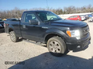 2013 Ford F-150 XL with VIN 1FTMF1CF9DFB44509, listed as a Copart auction lot 85243904 with 121,427 mi miles and Salvage title. Bid and sale history available at DreamBid. Image 4.