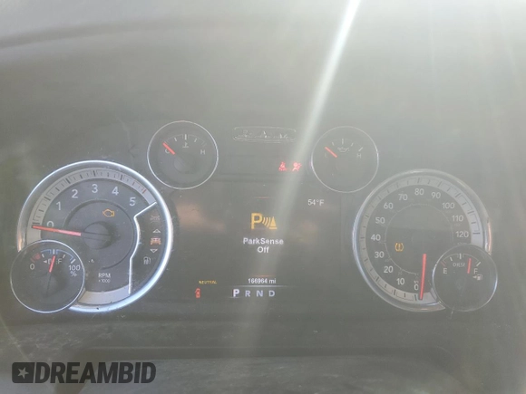 2017 Ram 1500 Big Horn with VIN 1C6RR7LM2HS527484, listed as a Copart auction lot 86729374 with 166,964 mi miles and Salvage Title. Bid and sale history available at carsss.com. Image 9.
