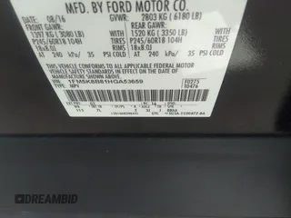 2017 Ford Explorer z VIN 1FM5K8B81HGA53659, wystawiony jako IAAI lot #36006432 z przebiegiem Nie podano mil oraz . Historia ofert i sprzedaży dostępna na DreamBid. Obrazek 9.