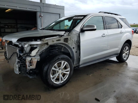 2016 Chevrolet Equinox LT with VIN 2GNALCEK5G1183909, listed as a Copart auction lot 50295185 with 45,530 mi miles and Salvage Title. Bid and sale history available at carsss.com. Image 1.