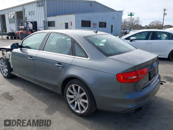 2014 Audi A4 Premium with VIN WAUAFAFL0EA072745, listed as a IAAI auction lot 41469342 with 114,881 mi miles. Bid and sale history available at carsss.com. Image 3.