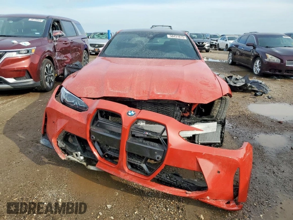 2022 BMW M4 with VIN WBS53AZ06NCK14897, listed as a Copart auction lot 58431015 with Not provided miles and Salvage title. Bid and sale history available at DreamBid. Image 5.