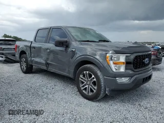 2021 Ford F-150 XL with VIN 1FTEW1CP2MFA66913, listed as a Copart auction lot 60974875 with 85,782 mi miles and Salvage title. Bid and sale history available at DreamBid. Image 4.