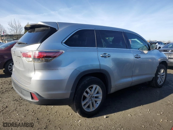 2016 Toyota Highlander LE with VIN 5TDZARFH9GS021698, listed as a Copart auction lot 89211865 with 86,086 mi miles and Salvage Title. Bid and sale history available at carsss.com. Image 3.