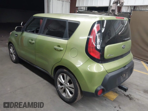 2015 Kia Soul + with VIN KNDJP3A58F7789042, listed as a IAAI auction lot 42004303 with 161,795 mi miles. Bid and sale history available at carsss.com. Image 3.