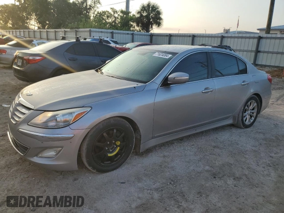 2012 Hyundai Genesis 3.8L with VIN KMHGC4DD6CU177235, listed as a Copart auction lot 71624084 with 190,697 mi miles and Clean Title. Bid and sale history available at carsss.com. Image 1.