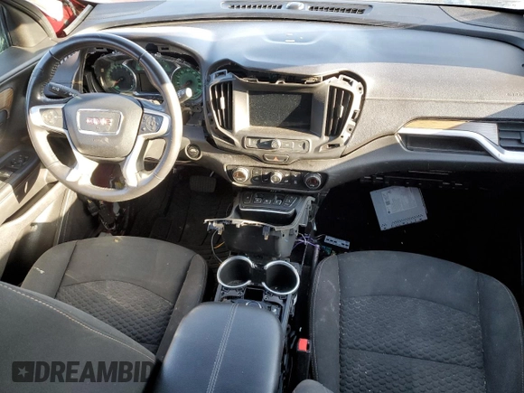 2019 GMC Terrain SLE with VIN 3GKALMEV2KL367595, listed as a Copart auction lot 51835225 with 0 mi miles and Clean Title. Bid and sale history available at carsss.com. Image 8.