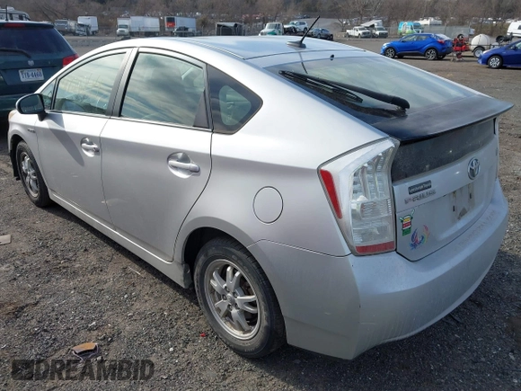 2011 Toyota Prius I with VIN JTDKN3DU8B5339040, listed as a IAAI auction lot 41729244 with 213,628 mi miles. Bid and sale history available at carsss.com. Image 3.