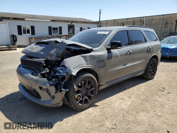 2023 Dodge Durango R/T Plus with VIN 1C4SDJCT2PC559230, listed as a Copart auction lot 53747975 with 22,765 mi miles and Salvage title. Bid and sale history available at DreamBid. Image 1.