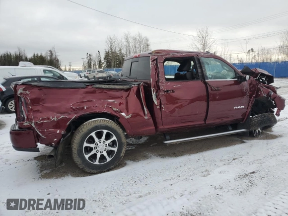 2024 Ram 2500 Longhorn with VIN 3C6UR5GL9RG339392, listed as a Copart auction lot 88396405 with 13,338 mi miles and Salvage Title. Bid and sale history available at carsss.com. Image 3.