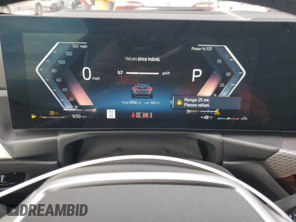2025 BMW 4 Series 430i xDrive with VIN WBA53DB00SCS31111, listed as a Copart auction lot 84764484 with 4,724 mi miles and Clean Title. Bid and sale history available at DreamBid. Image 9.