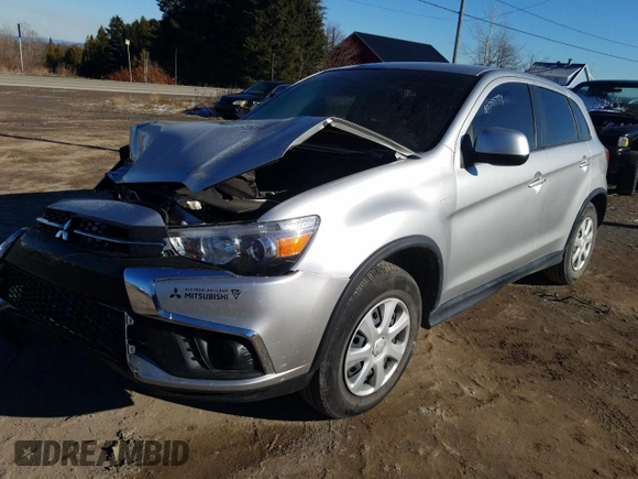 2019 Mitsubishi Outlander Sport ES with VIN JA4AH3AU1KU601150, listed as a Copart auction lot 80755994 with Not provided miles and Salvage title. Bid and sale history available at DreamBid. Image 1.