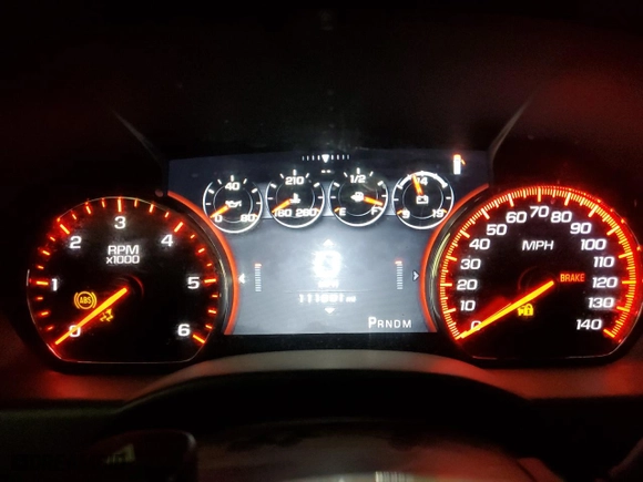 2015 GMC Sierra 1500 Denali with VIN 3GTU2WEJ3FG338044, listed as a Copart auction lot 50774205 with 111,691 mi miles and Salvage Title. Bid and sale history available at carsss.com. Image 9.