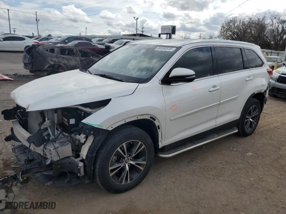 2019 Toyota Highlander SE with VIN 5TDKZRFH8KS326628, listed as a Copart auction lot 50650515 with 59,115 mi miles and Salvage Title. Bid and sale history available at carsss.com. Image 1.