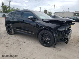 2022 Chevrolet Blazer RS with VIN 3GNKBERS9NS234696, listed as a Copart auction lot 65832234 with 27,902 mi miles and Salvage Title. Bid and sale history available at carsss.com. Image 4.