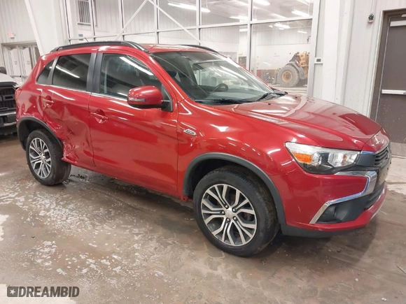 2016 Mitsubishi Outlander Sport 2.4 SEL with VIN JA4AR4AW9GZ051551, listed as a IAAI auction lot 41238279 with 83,839 mi miles. Bid and sale history available at carsss.com. Image 1.