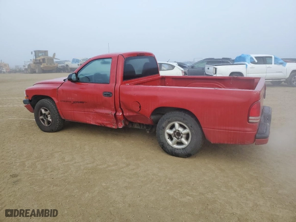 1998 Dodge Dakota SLT with VIN 1B7FL26X2WS706370, listed as a Copart auction lot 42569895 with 212,982 mi miles and Salvage Title. Bid and sale history available at carsss.com. Image 2.