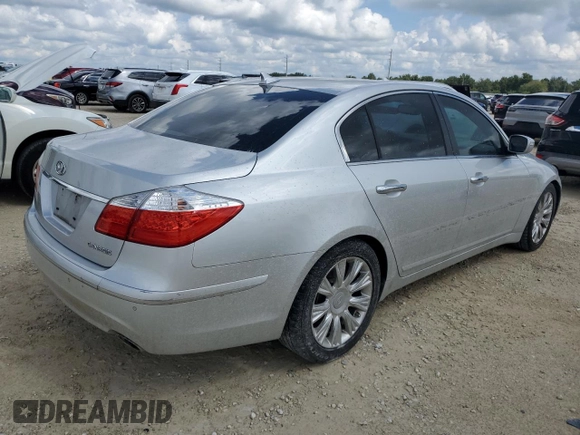 2009 Hyundai Genesis with VIN KMHGC46E79U043624, listed as a Copart auction lot 73968914 with 0 mi miles and Salvage Title. Bid and sale history available at carsss.com. Image 3.