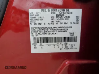 2013 Lincoln MKX with VIN 2LMDJ8JK5DBL49267, listed as a Copart auction lot 46171475 with 86,284 mi miles and Salvage Title. Bid and sale history available at carsss.com. Image 13.