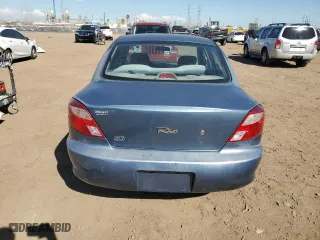 2002 Kia Rio with VIN KNADC123626154568, listed as a Copart auction lot 47394254 with 0 mi miles and Salvage Title. Bid and sale history available at carsss.com. Image 6.