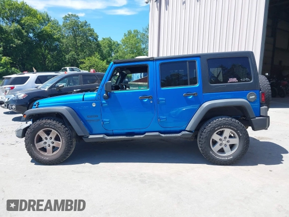 2015 Jeep Wrangler Unlimited Sport with VIN 1C4BJWDG2FL509773, listed as a IAAI auction lot 42753729 with 156,330 mi miles and . Bid and sale history available at DreamBid. Image 15.