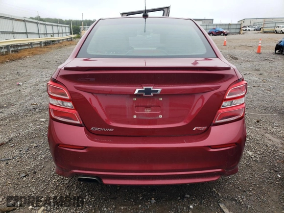 2020 Chevrolet Sonic LT with VIN 1G1JD5SB4L4101892, listed as a Copart auction lot 60486455 with 88,142 mi miles and Salvage title. Bid and sale history available at DreamBid. Image 6.