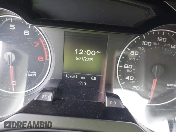 2009 Audi A4 z VIN WAUCF78K09N051490, wystawiony jako IAAI lot #41512592 z przebiegiem 187 664 mil mil oraz . Historia ofert i sprzedaży dostępna na DreamBid. Obrazek 7.