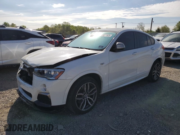 2018 BMW X4 M40i with VIN 5UXXW7C52J0W64443, listed as a Copart auction lot 53877525 with 49,634 mi miles and Salvage title. Bid and sale history available at DreamBid. Image 1.