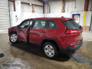 2015 Jeep Cherokee Sport with VIN 1C4PJLAB3FW643641, listed as a Copart auction lot 50572645 with 46,699 mi miles and Salvage Title. Bid and sale history available at carsss.com. Image 2.
